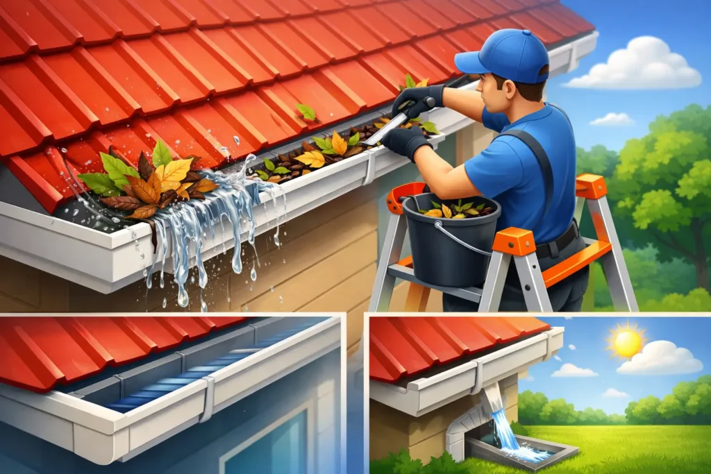 Gutter Cleaning to Prevent Overflow