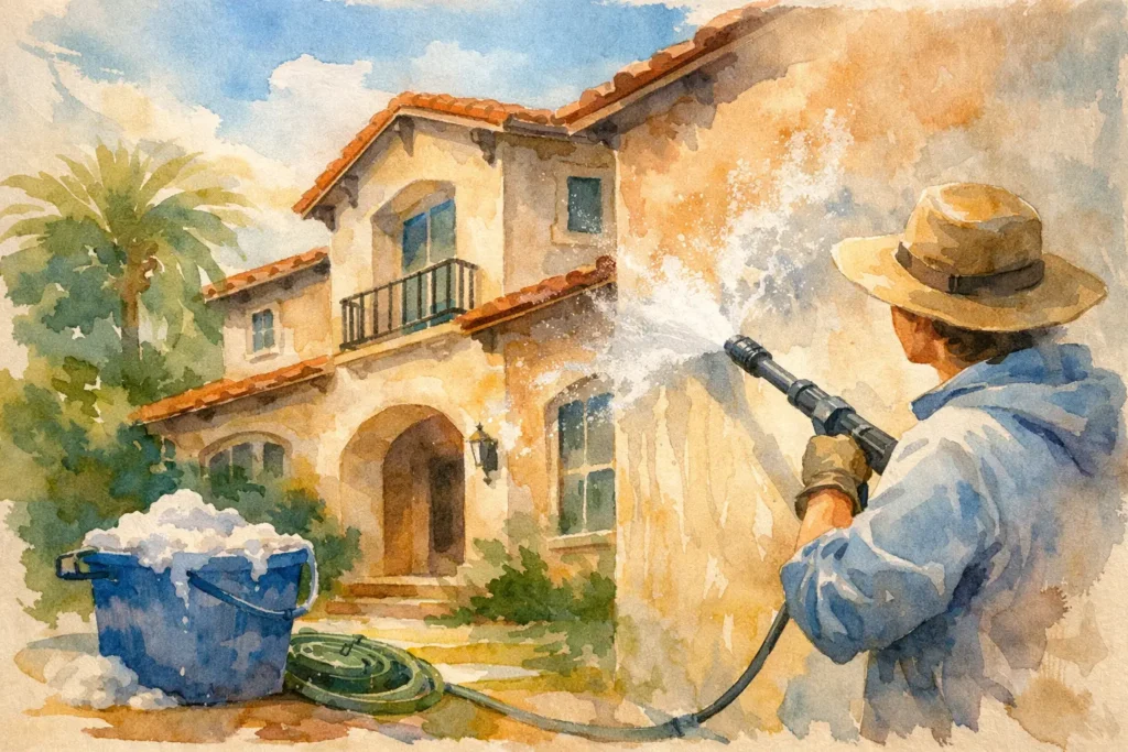 How to Clean Stucco House Exterior Safely
