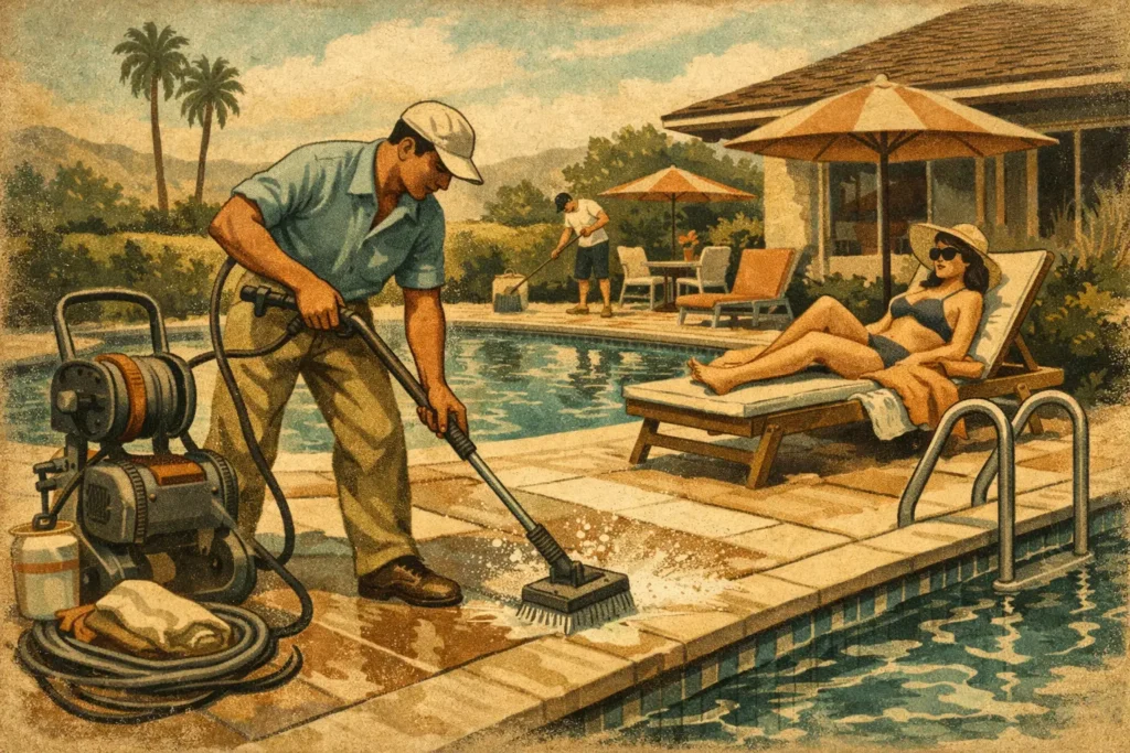 What a Pool Deck Cleaning Service Really Does