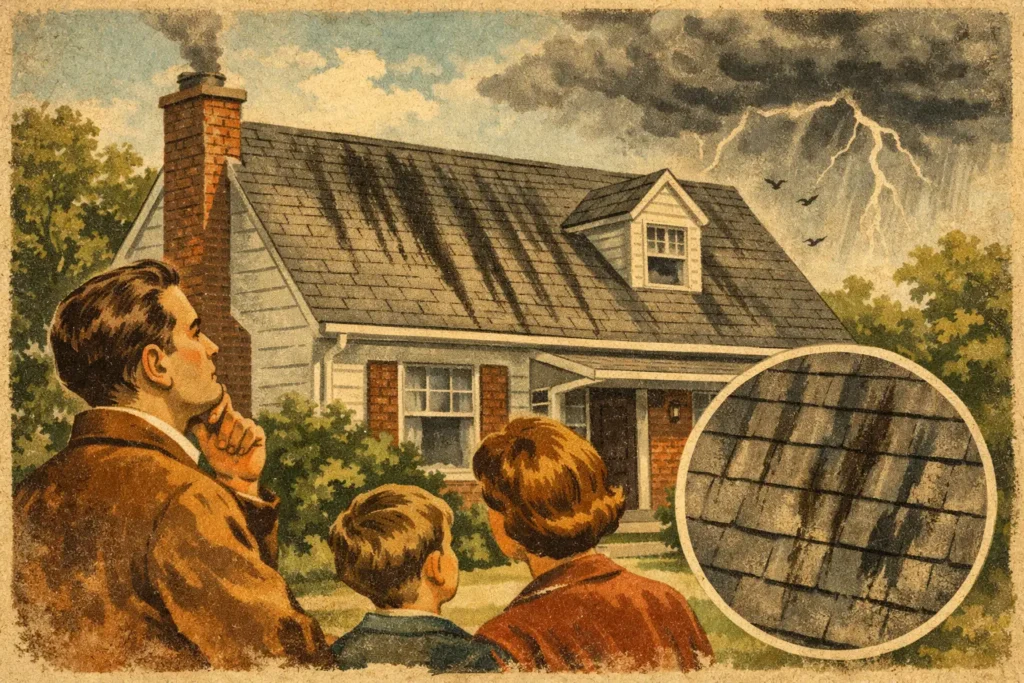 What Causes Black Roof Streaks on Homes?