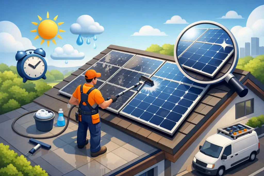 When to Book a Solar Panel Cleaning Service
