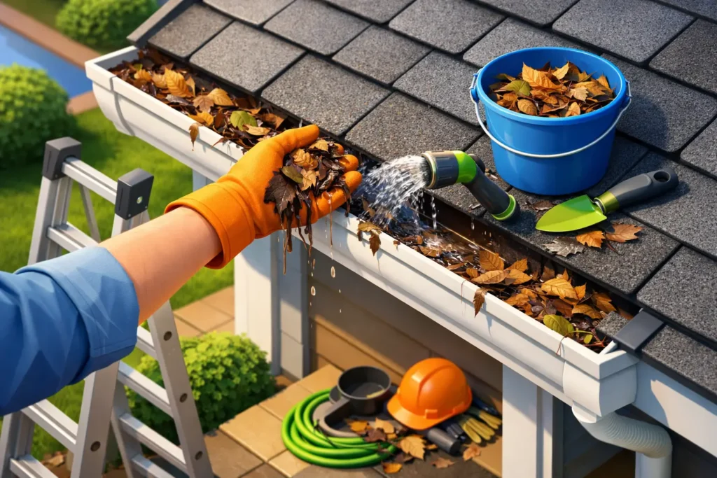 How to Clear Clogged Gutters Safely at Home