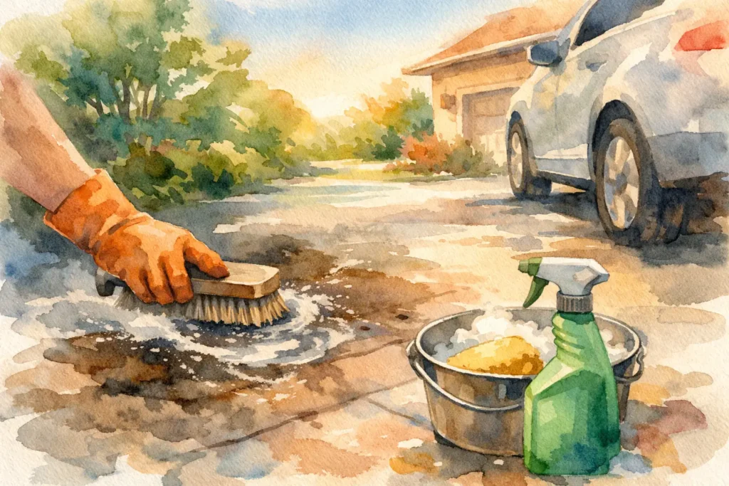 How to Remove Driveway Stains Without Damage