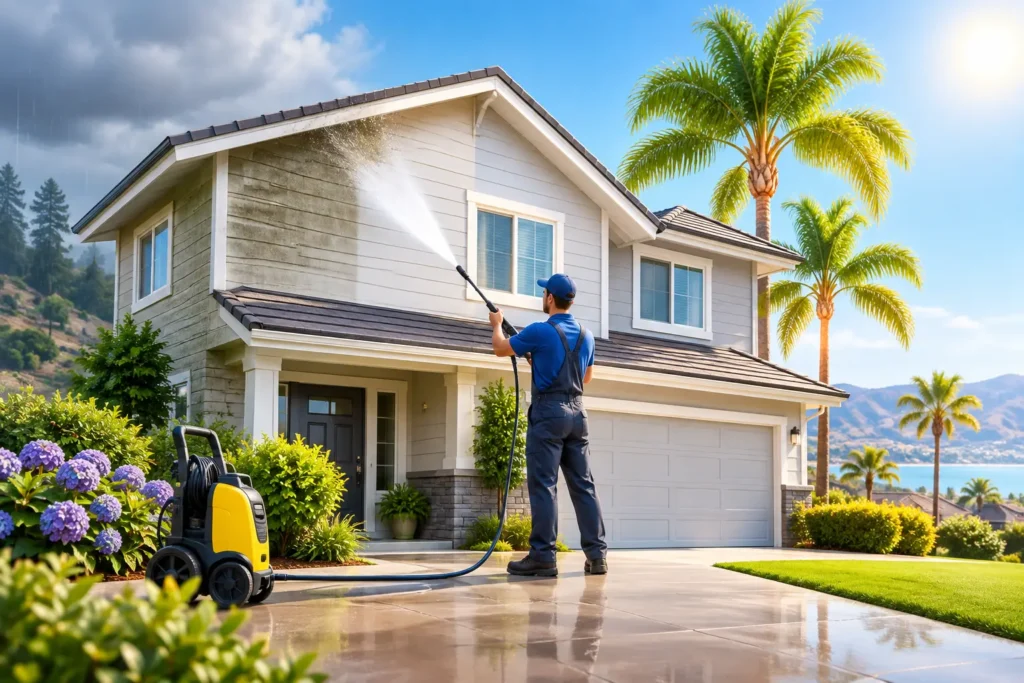 Best Time to Wash House Exteriors in California