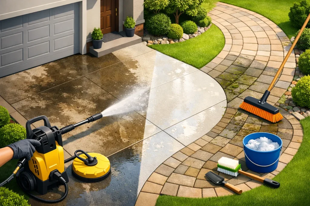 Driveway and Walkway Cleaning Guide for Homes