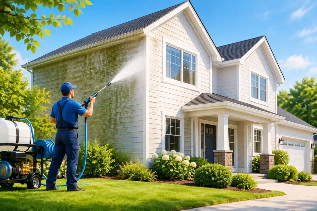 Soft Wash House Process: What Homeowners Should Expect