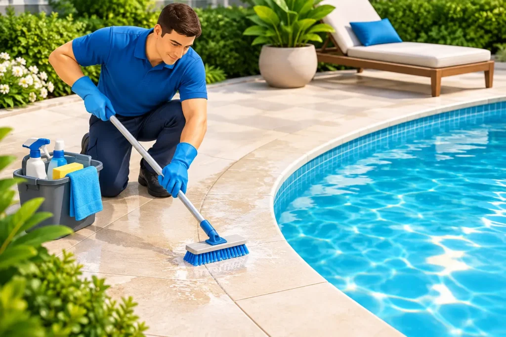 How to Clean Pool Surrounds Without Damage