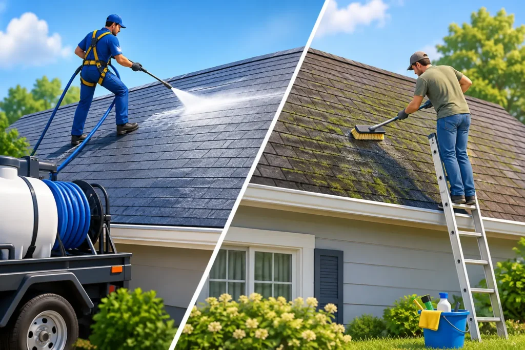 Professional Versus DIY Roof Cleaning Choices